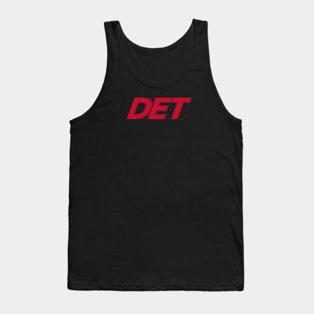 DET Detroit Red Tank Top by Blasé Splee Design : Detroit